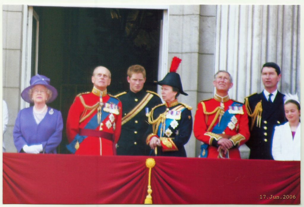 Royals on balcony