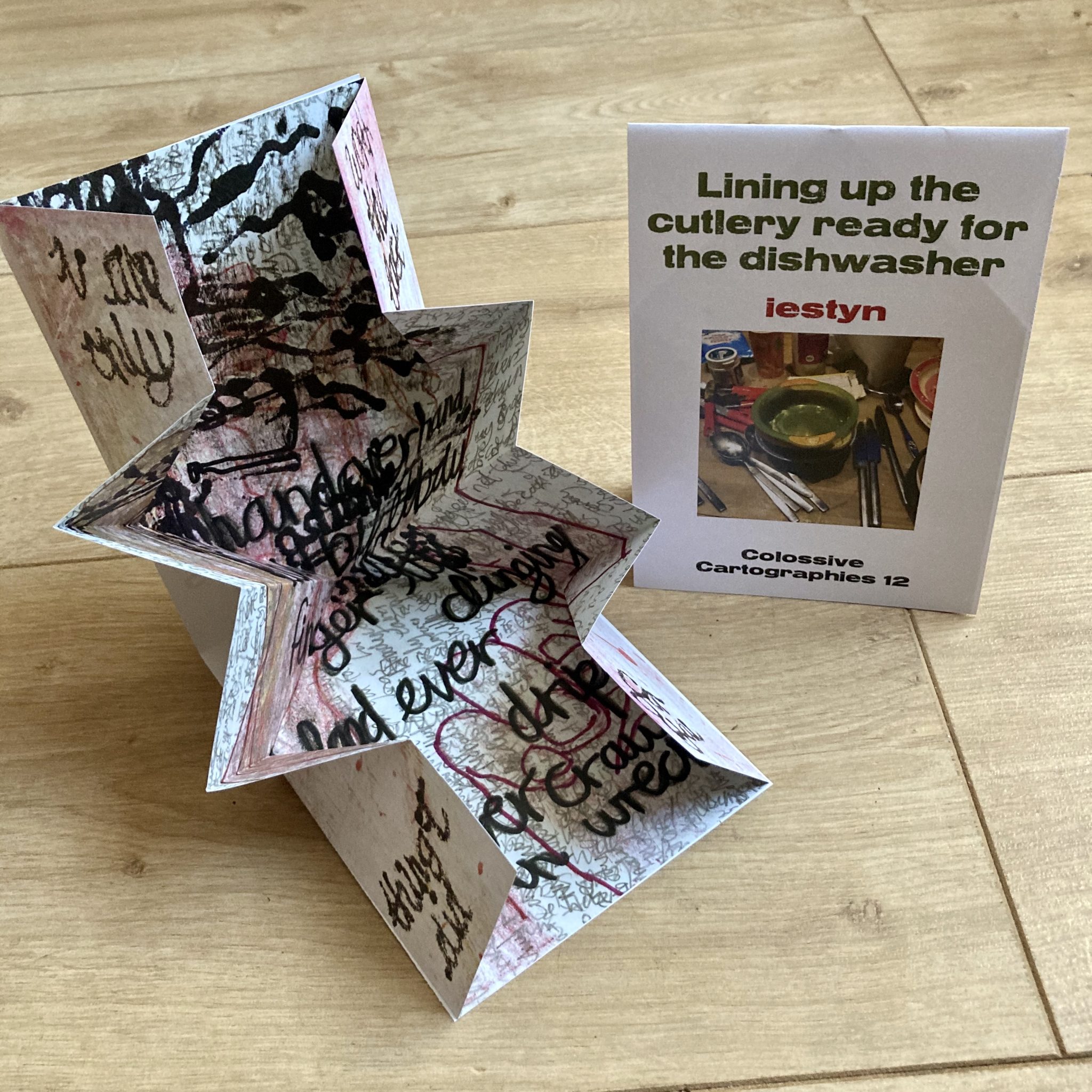 Lining up the cutlery ready for the dishwasher by iestyn (Colossive